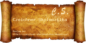 Czeichner Skolasztika névjegykártya